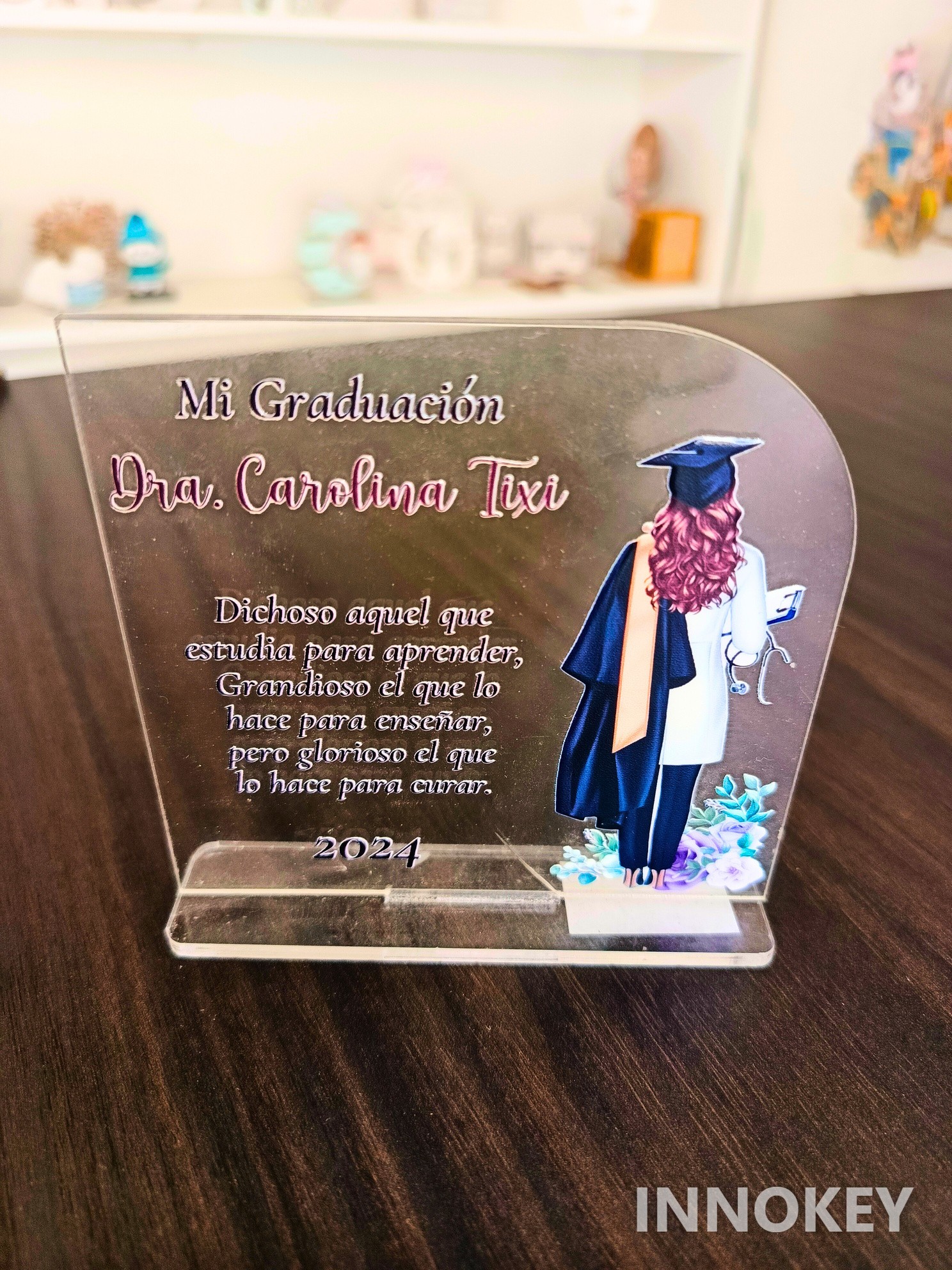 Placa de graduación personalizada