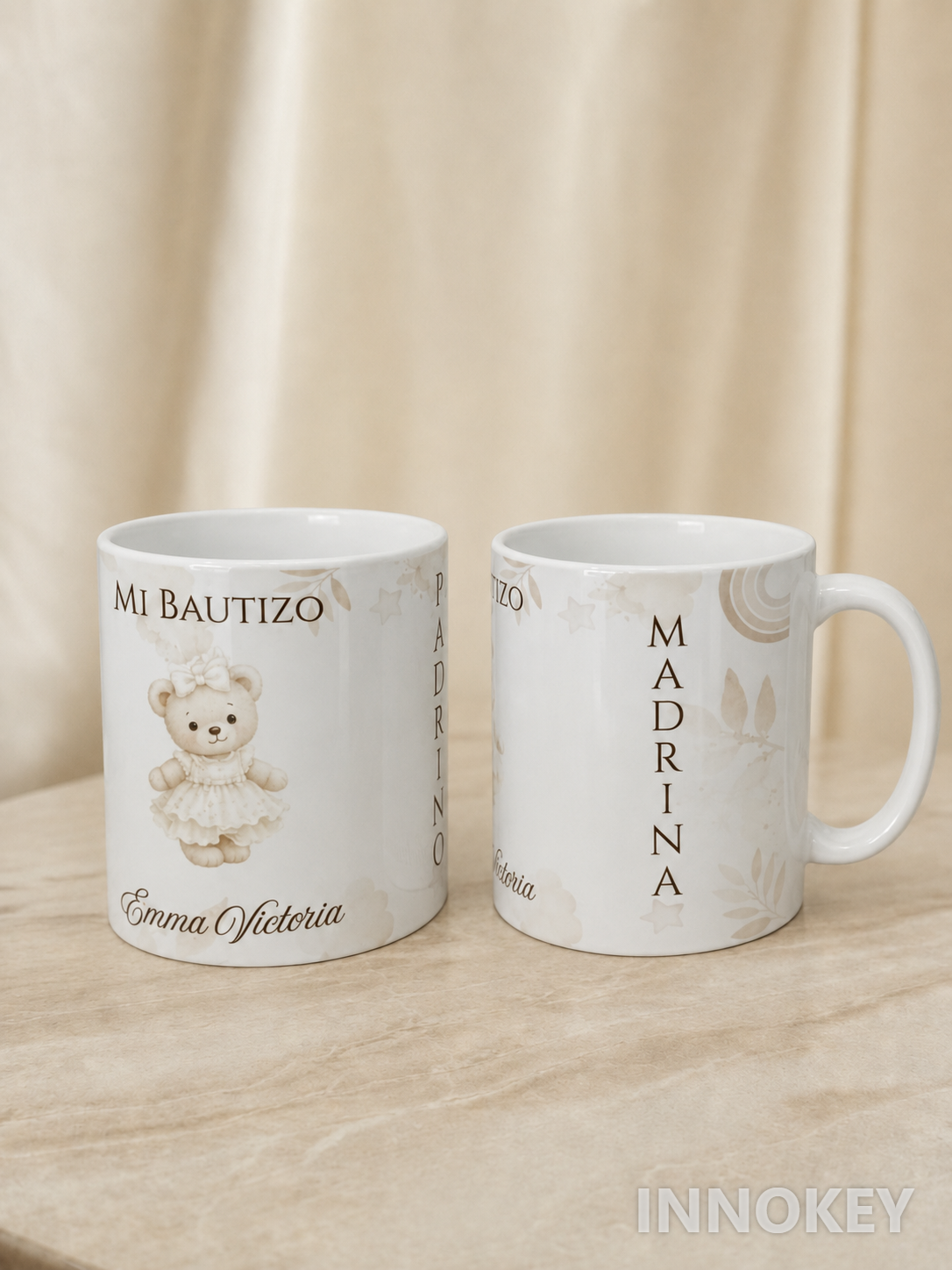 Tazas personalizadas para bautizo
