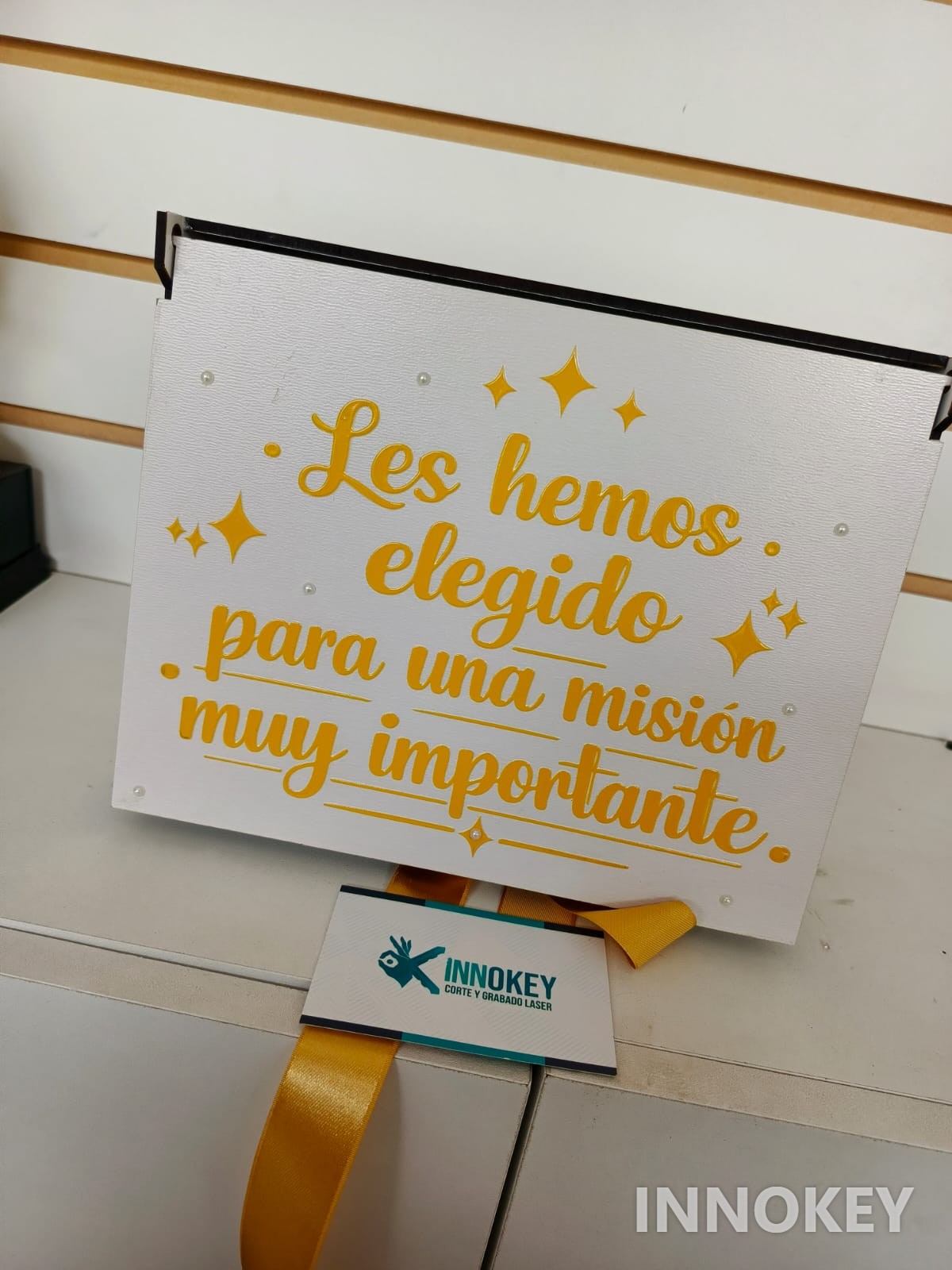 Caja para pedir a los padrinos de bautizo